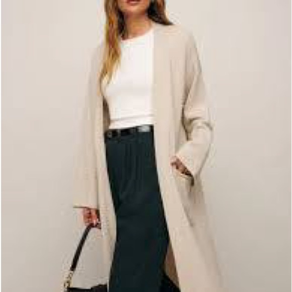 Reformation Cream Cardigan
